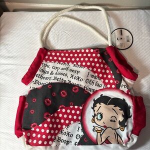 Betty Boop canvas shoulder bag